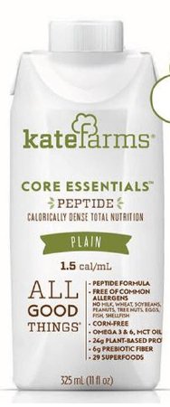 Kate Farms Core Peptide Formula, Plain, 11 oz. carton